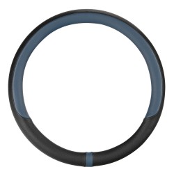 ΚΑΛΥΜΜΑ ΤΙΜΟΝΙΟΥ NOBLE (M) 37/39cm  ΜΑΥΡΟ/ΜΠΛΕ ΟΙΚΟΛΟΓΙΚΟ ΔΕΡΜΑ ΑΟΣΜΟ (ΠΑΧΟΣ 8,2cm) LAMPA Διάμετρος 37-39 cm