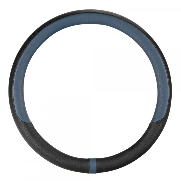 ΚΑΛΥΜΜΑ ΤΙΜΟΝΙΟΥ NOBLE (M) 37/39cm  ΜΑΥΡΟ/ΜΠΛΕ ΟΙΚΟΛΟΓΙΚΟ ΔΕΡΜΑ ΑΟΣΜΟ (ΠΑΧΟΣ 8,2cm) LAMPA Διάμετρος 37-39 cm