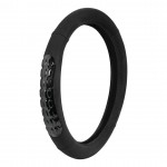 ΚΑΛΥΜΜΑ ΤΙΜΟΝΙΟΥ GEL GRIP (S) 35/37cm ΜΙΚΡΟΙΝΕΣ/ΤΖΕΛ ΜΑΥΡΟ ΑΟΣΜΟ ECO-FRIENDLY Διαμετρος 35-37 cm