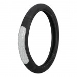 ΚΑΛΥΜΜΑ ΤΙΜΟΝΙΟΥ GEL GRIP (S) 35/37cm ΜΙΚΡΟΙΝΕΣ/ΤΖΕΛ ΜΑΥΡΟ/ΓΚΡΙ ΑΟΣΜΟ ECO-FRIENDLY Διαμετρος 35-37 cm