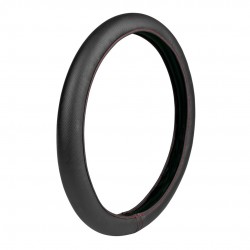 ΕΛΑΣΤΙΚΟ ΚΑΛΥΜΜΑ ΤΙΜΟΝΙΟΥ ΜΑΥΡΟ ΧΡΩΜΑ ΜΕ ΚΟΚΚΙΝΗ ΡΑΦΗ SKIN-COVER Ραφτά καλύμματα τιμονιού