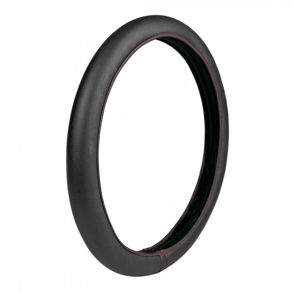 ΕΛΑΣΤΙΚΟ ΚΑΛΥΜΜΑ ΤΙΜΟΝΙΟΥ ΜΑΥΡΟ ΧΡΩΜΑ ΜΕ ΚΟΚΚΙΝΗ ΡΑΦΗ SKIN-COVER Ραφτά καλύμματα τιμονιού