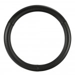 ΚΑΛΥΜΜΑ ΤΙΜΟΝΙΟΥ RACING PREMIUM BLACK (S) 35/37cm ΣΥΝΘΕΤΙΚΟ ΔΕΡΜΑ SKEENTEX ΜΑΥΡΟ/CARBON LOOK LAMPA  - 1 ΤΕΜ. Διαμετρος 35-37 cm