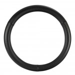 ΚΑΛΥΜΜΑ ΤΙΜΟΝΙΟΥ RACING PREMIUM BLACK (Μ) 37/39cm ΣΥΝΘΕΤΙΚΟ ΔΕΡΜΑ SKEENTEX ΜΑΥΡΟ/CARBON LOOK LAMPA  - 1 ΤΕΜ. Διάμετρος 37-39 cm