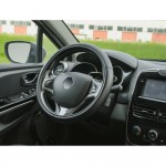 ΚΑΛΥΜΜΑ ΤΙΜΟΝΙΟΥ RACING PREMIUM BLACK (Μ) 37/39cm ΣΥΝΘΕΤΙΚΟ ΔΕΡΜΑ SKEENTEX ΜΑΥΡΟ/CARBON LOOK LAMPA  - 1 ΤΕΜ. Διάμετρος 37-39 cm