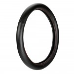 ΚΑΛΥΜΜΑ ΤΙΜΟΝΙΟΥ RACING PREMIUM RED (S) 35/37cm ΣΥΝΘΕΤΙΚΟ ΔΕΡΜΑ SKEENTEX ΜΑΥΡΟ/ΚΟΚΚΙΝΟ/CARBON LOOK LAMPA  - 1 ΤΕΜ. Διαμετρος 35-37 cm