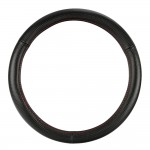 ΚΑΛΥΜΜΑ ΤΙΜΟΝΙΟΥ RACING PREMIUM RED (S) 35/37cm ΣΥΝΘΕΤΙΚΟ ΔΕΡΜΑ SKEENTEX ΜΑΥΡΟ/ΚΟΚΚΙΝΟ/CARBON LOOK LAMPA  - 1 ΤΕΜ. Διαμετρος 35-37 cm