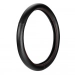 ΚΑΛΥΜΜΑ ΤΙΜΟΝΙΟΥ RACING PREMIUM RED (M) 37-39cm ΣΥΝΘΕΤΙΚΟ ΔΕΡΜΑ SKEENTEX ΜΑΥΡΟ/ΚΟΚΚΙΝΟ/ CARBON LOOK LAMPA - 1 ΤΕΜ. Διάμετρος 37-39 cm