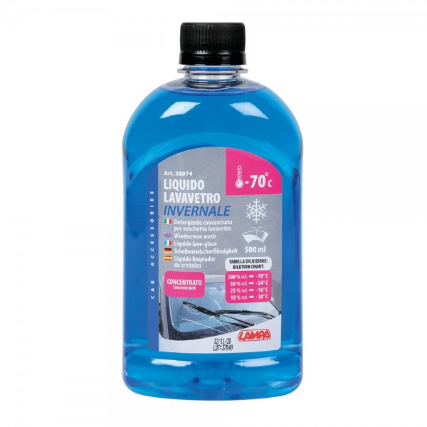 ΥΓΡΟ ΥΑΛΟΚΑΘΑΡΙΣΤΗΡΩΝ SCREEN-WASH INVERNALE -70°C 500ml LAMPA - 1 ΤΕΜ. Καθαριστικά Τζαμιών