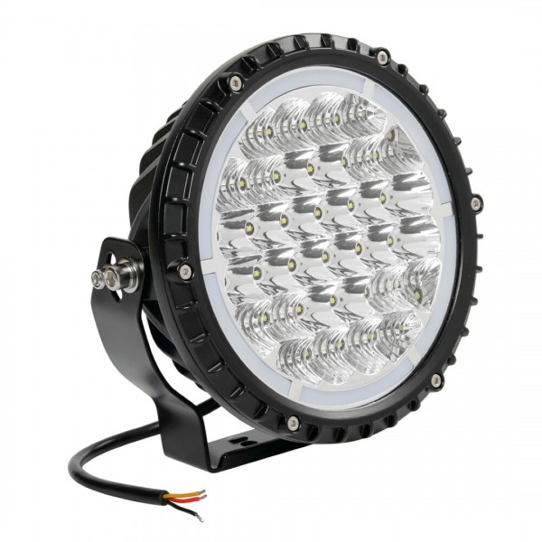 ΠΡΟΒΟΛΕΑΣ BEXTAR 10-30V 62 LED 73W 6.500Κ 6080lm ΚΑΡΦΙ ΜΕ NEON ΘΕΣΕΩΣ ΣΤΡΟΓΓΥΛΟΣ (195x205x65 mm) -1ΤΕΜ. Εξωτερικά Φώτα & Προβολείς LED