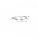 ΦΛΑΣ MOTO NIX 12V LED SMD 42x13mm ΜΑΥΡΟ LAMPA - 2 τεμ. ΝΕΑ ΠΡΟΪΟΝΤΑ