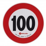ΣΗΜΑ ΤΑΧΥΤΗΤΑΣ ΧΙΛΙΟΜΕΤΡΩΝ 100km/h ΑΥΤΟΚΟΛΛΗΤΟ Πινακίδες και Σήμανση