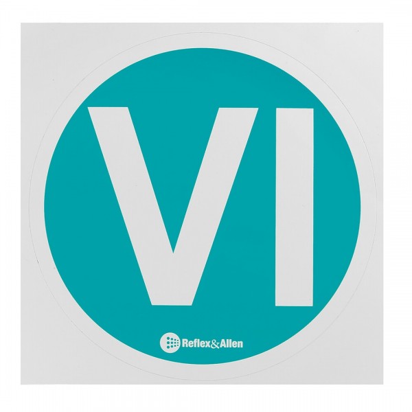 ΣΗΜΑ ΑΥΤΟΚΟΛΛΗΤΟ ""VI"" EURO 6 ΓΙΑ ΦΟΡΤΗΓΟ 220mm  12 TEM. Πινακίδες και Σήμανση