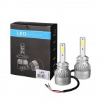 H27 880 LED SET C6 9-32V 6.500K 10.000lm 4 X 10W ΛΑΜΠΑ ΜΕ COB EPISTAR 1021 LED ΚΑΙ ΑΝΕΜΙΣΤΗΡΑΚΙ M-TECH - 2 ΤΕΜ. LED