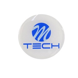 MTECH ΑΥΤΟΚΟΛΛΗΤΑ ΖΑΝΤΩΝ 5 cm ΛΕΥΚΟ/ΜΠΛΕ ΣΜΑΛΤΟΥ - 4 ΤΕΜ. Αυτοκόλλητα Σήματα Ζαντών