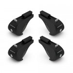 KIT ΑΚΡΑ (ΠΟΔΙΑ) ΓΙΑ ΜΠΑΡΕΣ NORDRIVE ΑΛΟΥΜΙΝΙΟΥ SW 4ΤΜΧ ΜΕ ΚΛΕΙΔΙ RAIL KIT ALU Άκρα για Μπάρες