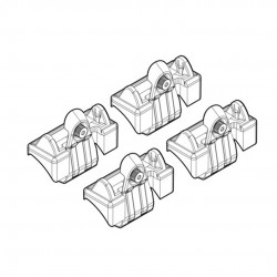 ΑΚΡΑ ΓΙΑ ΜΠΑΡΕΣ NORDRIVE ΓΙΑ AUDI A3 3D 05/03-08/12 KIT Άκρα για Μπάρες