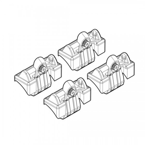 ΑΚΡΑ ΓΙΑ ΜΠΑΡΕΣ NORDRIVE ΓΙΑ AUDI A3 3D 05/03-08/12 KIT Άκρα για Μπάρες