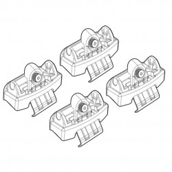 ΑΚΡΑ ΓΙΑ ΜΠΑΡΕΣ NORDRIVE ΓΙΑ CITROEN C1 5D / PEUGEOT 108 5D / TOYOTA AYGO 5D 06/14+ KIT Άκρα για Μπάρες