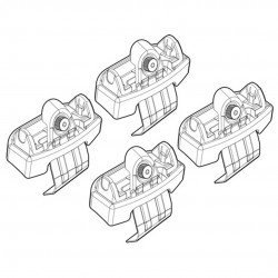 ΑΚΡΑ ΓΙΑ ΜΠΑΡΕΣ NORDRIVE ΓΙΑ AUDI A4 4D 11-15+ KIT Άκρα για Μπάρες