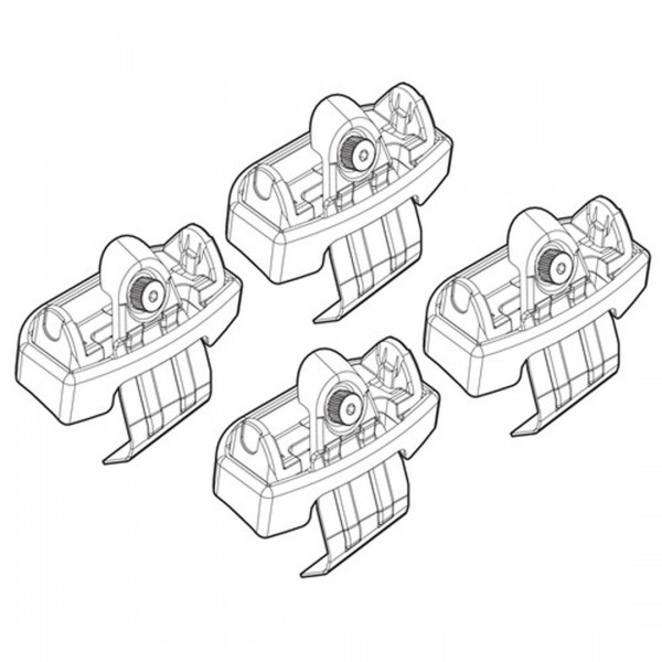 ΑΚΡΑ ΓΙΑ ΜΠΑΡΕΣ NORDRIVE ΓΙΑ AUDI A4 4D 11-15+ KIT Άκρα για Μπάρες