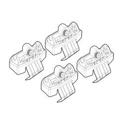 ΑΚΡΑ ΓΙΑ ΜΠΑΡΕΣ NORDRIVE ΓΙΑ CITROEN DS4 5D 08/2021+ - 4 τεμ. Άκρα για Μπάρες