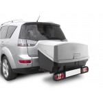 Μπαγκαζιέρα Κοτσαδόρου Nekkar Silver 300 σε ασημί με μαύρο χρώμα και ματ ανάγλυφη υφή για βάση ποδηλάτου κοτσαδόρου Race 3/4 Menabo - 1 τεμ. Μπαγκαζιέρες Κοτσαδόρου