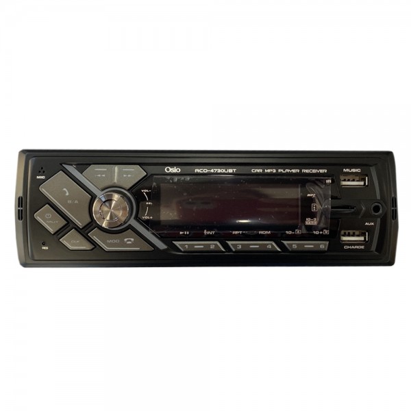 RADIO 1 DIN DUAL USB/FM/MSD/MP3/WMA/BLUETOOTH 200W ΜΕ ΕΠΙΛΟΓΗ ΦΩΤΙΣΜΟΥ 7 ΧΡΩΜΑΤΩΝ & ΧΕΙΡΙΣΤΗΡΙΟ OSIO - 1 τεμ. Ραδιόφωνα 1 DIN