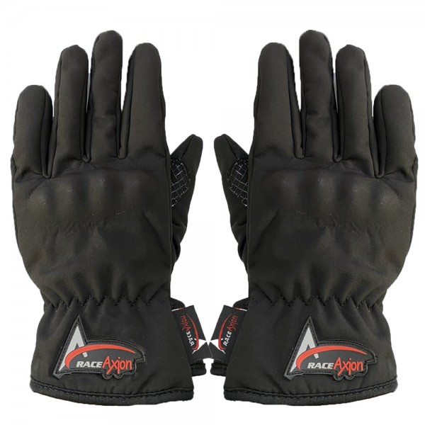 ΓΑΝΤΙΑ ΜΗΧΑΝΗΣ ΛΕΙΑ ΑΔΙΑΒΡΟΧΑ ΜΕ ΜΕΜΒΡΑΝΗ & ΚΟΚΚΑΛΟ ΠΡΟΣΤΑΣΙΑΣ (3XL) ΜΑΥΡΟ ΧΡΩΜΑ ΜΕ ΛΟΓΟΤΥΠΟ RACE AXION - 2ΤΕΜ. Γάντια Μηχανής