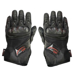 ΓΑΝΤΙΑ ΜΗΧΑΝΗΣ ΔΕΡΜΑΤΙΝΑ ΜΕ ΚΟΚΚΑΛΟ ΠΡΟΣΤΑΣΙΑΣ (2XL) ΜΑΥΡΟ ΧΡΩΜΑ ΜΕ ΛΟΓΟΤΥΠΟ RACE AXION - 2ΤΕΜ. Γάντια Μηχανής