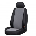 ΗΜΙΚΑΛΥΜΜΑΤΑ ΚΑΘΙΣΜΑΤΩΝ TEX ΜΑΥΡΟ/ΓΚΡΙ ΠΟΛΥΕΣΤΕΡΑΣ ΜΕ ΔΙΑΙΡΟΥΜΕΝΑ ΠΡΟΣΚΕΦΑΛΑ RACE AXION - 2 ΤΕΜ. Μπροστινά Καλύμματα