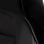 ΗΜΙΚΑΛΥΜΜΑΤΑ ΚΑΘΙΣΜΑΤΩΝ TEX ΜΑΥΡΟ/ΓΚΡΙ ΠΟΛΥΕΣΤΕΡΑΣ ΜΕ ΔΙΑΙΡΟΥΜΕΝΑ ΠΡΟΣΚΕΦΑΛΑ RACE AXION - 2 ΤΕΜ. Μπροστινά Καλύμματα