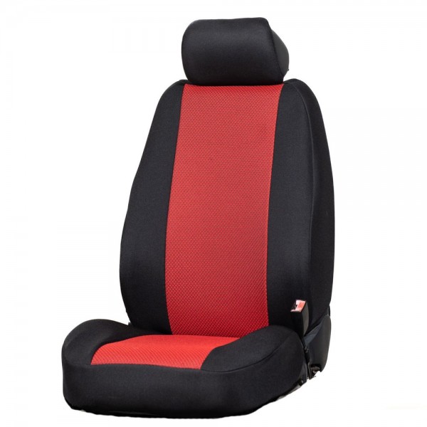 ΗΜΙΚΑΛΥΜΜΑΤΑ ΚΑΘΙΣΜΑΤΩΝ TEX ΜΑΥΡΟ/ΚΟΚΚΙΝΟ ΠΟΛΥΕΣΤΕΡΑΣ ΜΕ ΔΙΑΙΡΟΥΜΕΝΑ ΠΡΟΣΚΕΦΑΛΑ RACE AXION - 2 ΤΕΜ. Μπροστινά Καλύμματα