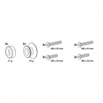 ΒΙΔΕΣ ΣΤΗΡΙΞΗΣ ΠΕΤΑΛΟΥ 6/8mm ΜΠΛΕ Σταντ