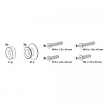 ΒΙΔΕΣ ΣΤΗΡΙΞΗΣ ΠΕΤΑΛΟΥ 10mm ΜΠΛΕ Σταντ