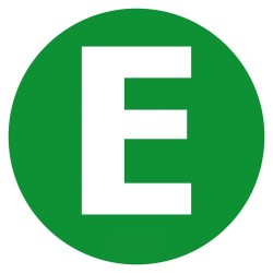 ΑΥΤΟΚΟΛΛΗΤΟ ΓΡΑΜΜΑ ΤΑΞΙΝΟΜΗΣΗΣ E 220mm Πινακίδες και Σήμανση