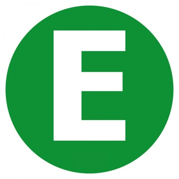 ΑΥΤΟΚΟΛΛΗΤΟ ΓΡΑΜΜΑ ΤΑΞΙΝΟΜΗΣΗΣ E 220mm Πινακίδες και Σήμανση