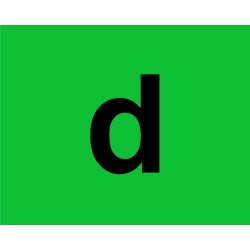 ΑΥΤΟΚΟΛΛΗΤΗ ΠΡΑΣΙΝΗ ΣΗΜΑΝΣΗ D PVC Πινακίδες και Σήμανση