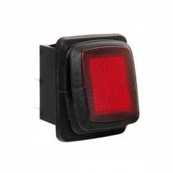 ΑΔΙΑΒΡΟΧΟΣ ΔΙΑΚΟΠΤΗΣ 10A 12/24V ΚΟΚΚΙΝΟΣ Διακόπτες Ρελέ