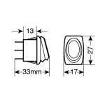 ΑΔΙΑΒΡΟΧΟΣ ΔΙΑΚΟΠΤΗΣ ΟΒΑΛ ΜΠΛΕ Διακόπτες Ρελέ