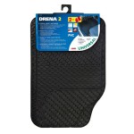 ΖΕΥΓΑΡΙ ΜΠΡΟΣΤΙΝΑ ΠΑΤΑΚΙΑ DRENA 2 (ΜΑΥΡΑ/ΛΑΣΤΙΧΟ) - 2 ΤΕΜ. Διεθνή Πατάκια Λάστιχο