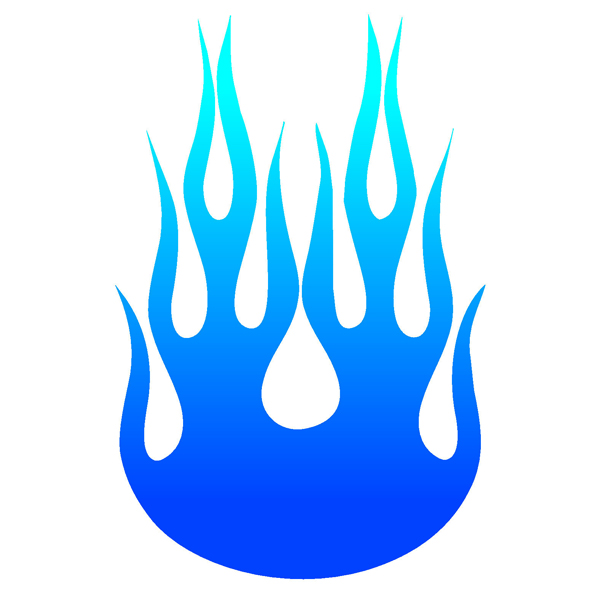 ΑΥΤΟΚΟΛΛΗΤΟ ΦΛΟΓΑ-ΜΠΛΕ Αυτοκόλλητα Διακοσμητικά