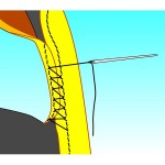 ΡΑΦΤΟ ΚΑΛΥΜΜΑ ΤΙΜΟΝΙΟΥ  ΔΕΡΜΑΤΙΝΟ STANDARD ΜΑΥΡΟ ΜΕ ΜΑΥΡΗ ΡΑΦΗ Ραφτά καλύμματα τιμονιού