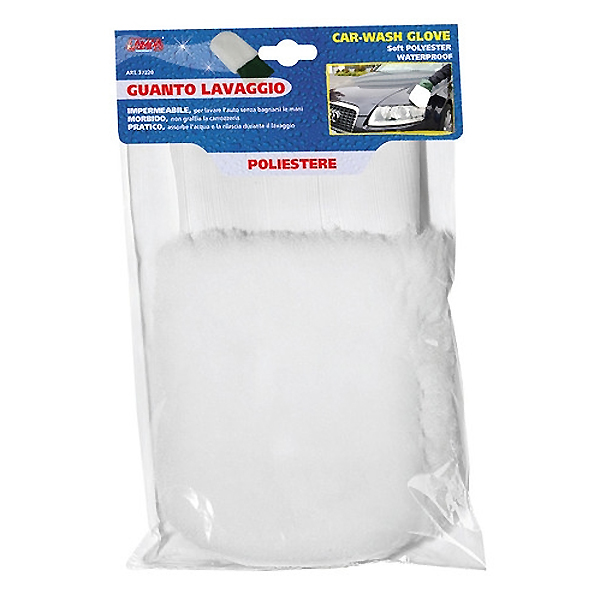 ΓΑΝΤΙ ΠΛΥΣΙΜΑΤΟΣ ΧΝΟΥΔΩΤΟ (POLYESTER) ΑΔΙΑΒΡΟΧΟ ΛΕΥΚΟ 29x16cm Σφουγγάρια