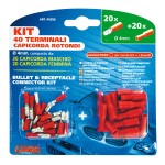 ΦΙΣΑΚΙΑ 4mm (40ΤΜΧ) Ακροδέκτες Καλωδίων