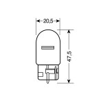 ΛΑΜΠΑ ΑΚΑΛΥΚΗ ΓΙΓΑΣ 12V/W21W Χωρίς Κάλυκα