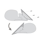 ΒΑΣΗ ΚΑΘΡΕΠΤΗ ΓΙΑ HONDA ACCORD 2D Honda ΒΑΣΗ ΚΑΘΡΕΠΤΗ ΓΙΑ HONDA ACCORD 2D Honda