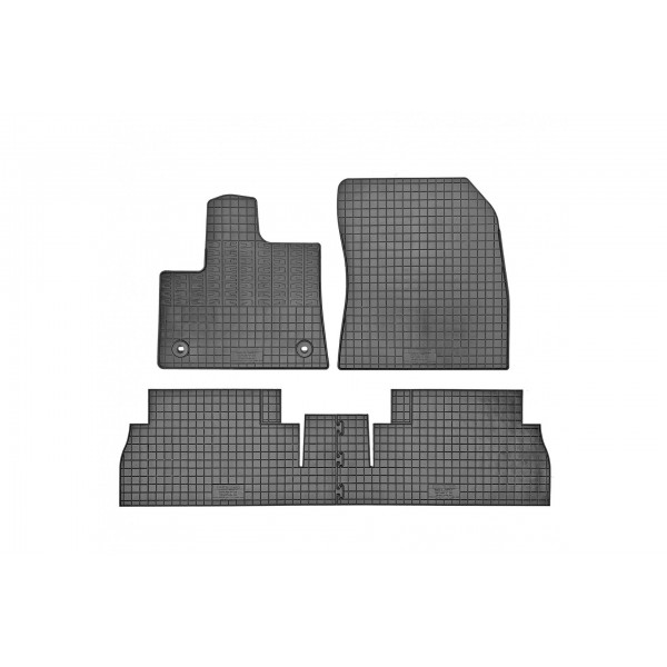 ΜΑΡΚΕ ΠΑΤΑΚΙΑ ΣΕ ΣΚΑΦΗ ΛΑΣΤΙΧΟ ΓΙΑ CITROEN BERLINGO 5ΘΕΣΙΟ 2018+ / OPEL COMBO E 5ΘΕΣΙΟ 2018+ / PEUGEOT RIFTER 5ΘΕΣΙΟ 2018+ ΣΕ ΜΑΥΡΟ ΧΡΩΜΑ ΜΕ ΣΤΡΟΓΓΥΛΑ ΚΟΥΜΠΩΜΑΤΑ CIK - 4 ΤΕΜ. Peugeot