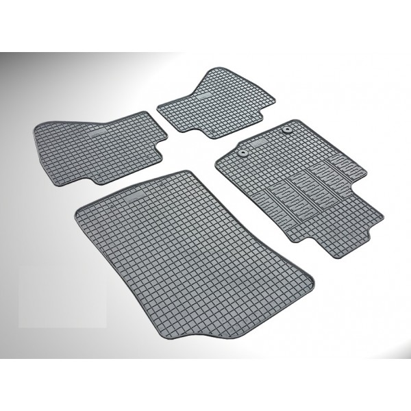 ΜΑΡΚΕ ΠΑΤΑΚΙΑ ΣΕ ΣΚΑΦΗ ΛΑΣΤΙΧΟ ΓΙΑ PEUGEOT 108 2014-2021 / CITROEN C1 2014-2021 ΣΕ ΜΑΥΡΟ ΧΡΩΜΑ ΜΕ ΚΟΥΜΠΩΜΑΤΑ CIK - 4 ΤΕΜ. Peugeot