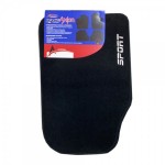 ΠΑΤΑΚΙΑ ΜΟΚΕΤΑ VELOUR 9 SPORT ΜΑΥΡΑ ΜΕ ΜΑΥΡΟ ΡΕΛΙ ΚΑΙ ΑΦΡΟ UNIVERSAL ME ΛΟΓΟΤΥΠΟ SPORT RACE AXION - 4 ΤΕΜ. Διεθνή Πατάκια 4τεμ